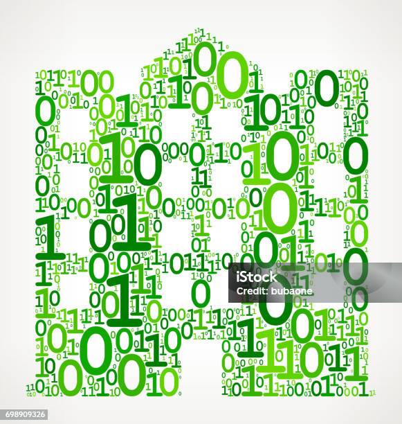 Building Binary Code Zero One Vector Illustration Stock Illustration ...