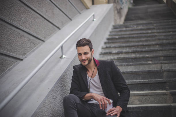 istock Coffee brake on the stairs 698911434