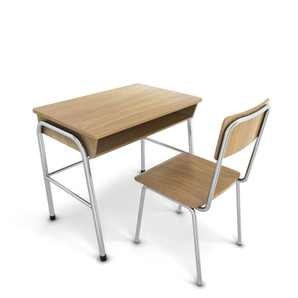 istock School desk with chair 698928064