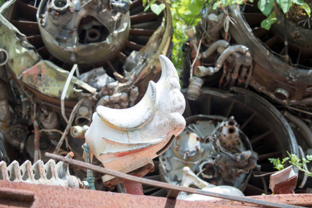 istock Seat from child ride in junkyard 698987548