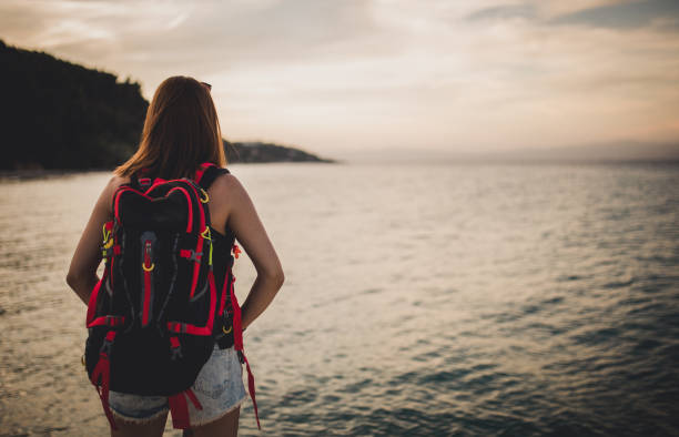 istock Young traveler woman 699000282