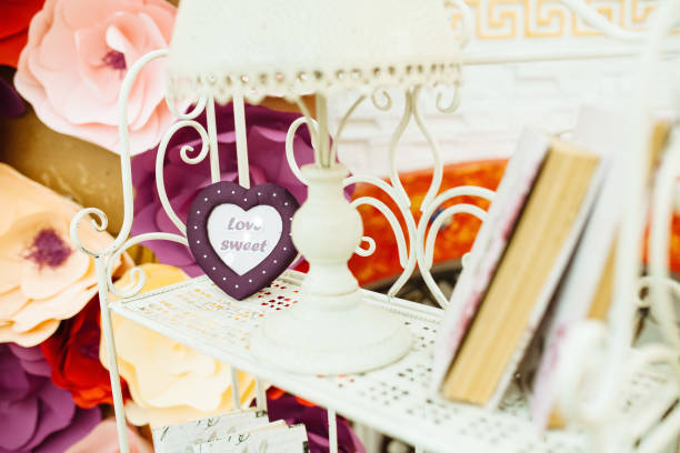 istock Wedding decoration with cage on the table 699070324