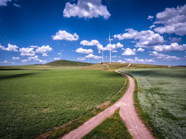 istock Wint turbines farm 699071006