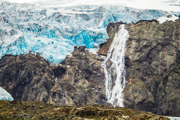 Buer glacier. Folgefonna national park. Norway.