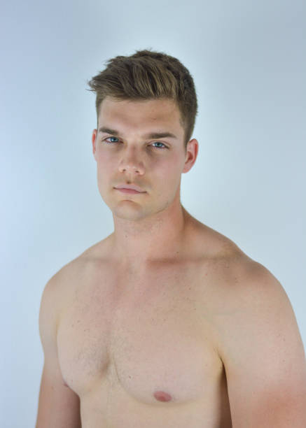 istock Handsome Young Male Model Shirtless 699132402