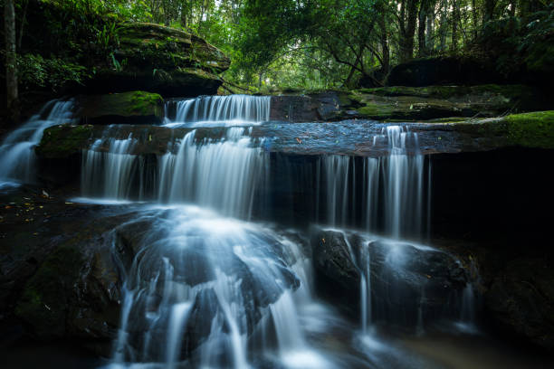 istock Beautiful and Breathtaking green waterfall 699185548