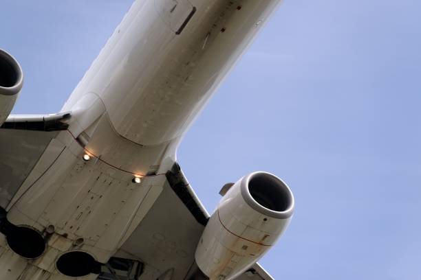 istock The underside of a modern airplane with its flaps 699196508
