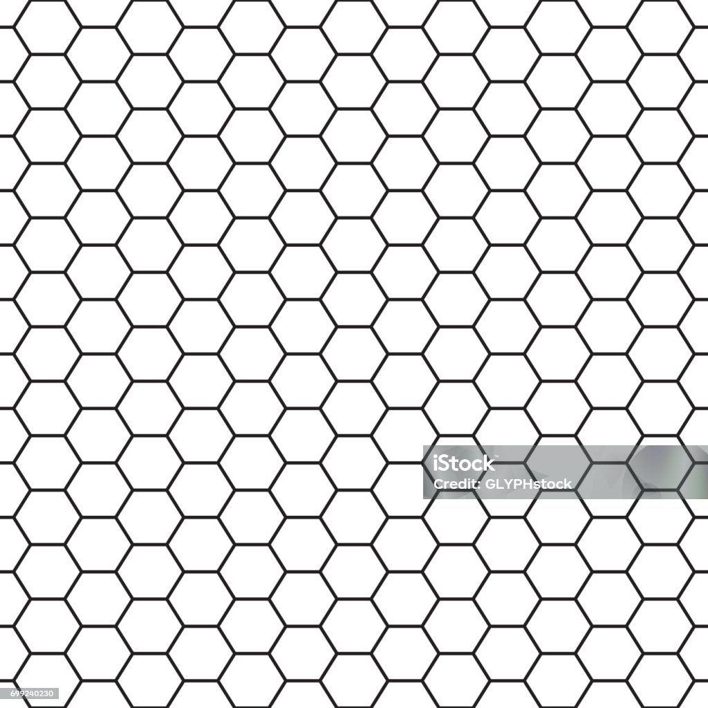 Hoxagonal Pattern Hexagon Pattern Stock Illustration - Download Image Now - Abstract, Art ...