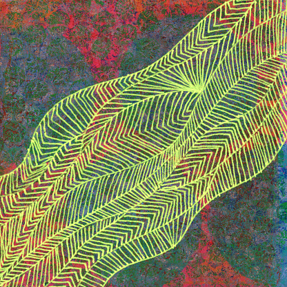 Colored Line In Art Multi Colored Line Art With Abstract Design Stock Illustration ...