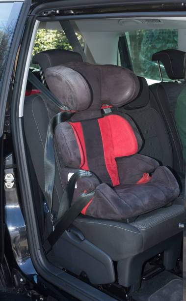 istock Baby seat in a car 699252356