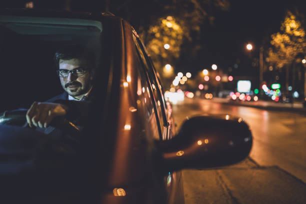 istock Gentleman driving a car 699307458