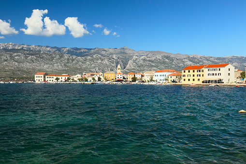 View of seaside resort Vinjerac near Zadar, Dalmatia, Croatia