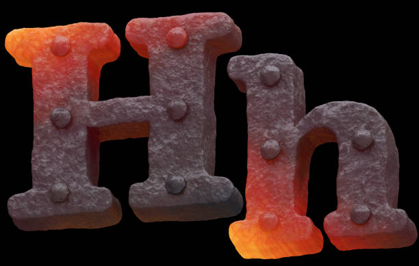 Red hot metal font