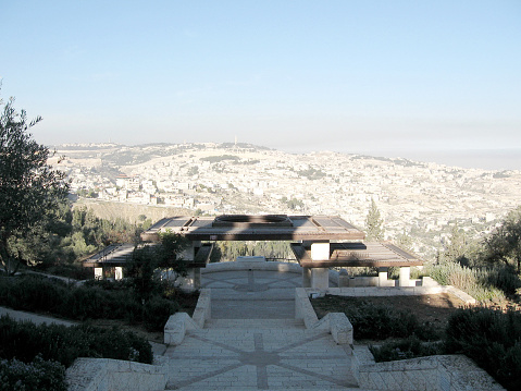 The Tayelet Haas Promenade in Jerusalem in Israel