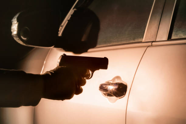 istock Night robbery on the street 699474576