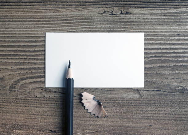 istock Blank business card, pencil 699509042