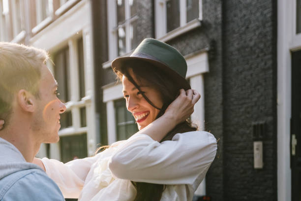istock Happy couple embraces 699515868