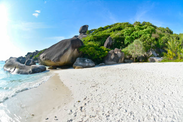 Beautiful beach in Thailand stock photo