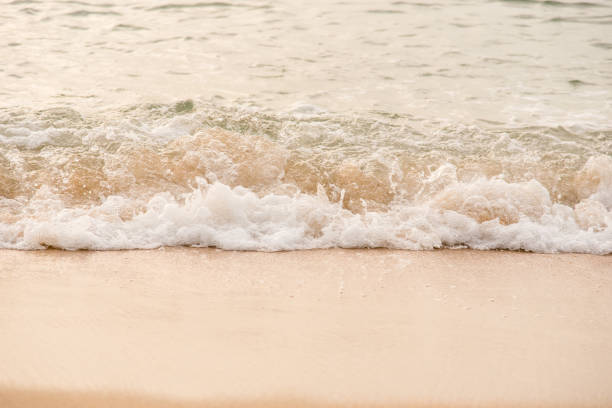 istock Ocean waves exhausted on the beach in the morning 699620168
