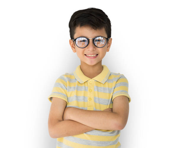 istock Boy arms acrossed and smiling looking at camera 699681228