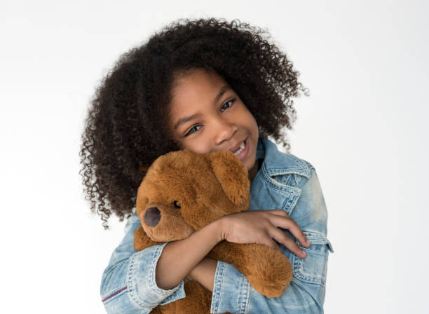 istock Girl Hug Teddy Bear Fluffy Cute 699684394