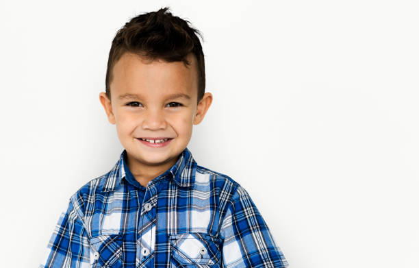istock Little Boy Kid Adorable Smiling Cute Studio Portrait 699689008