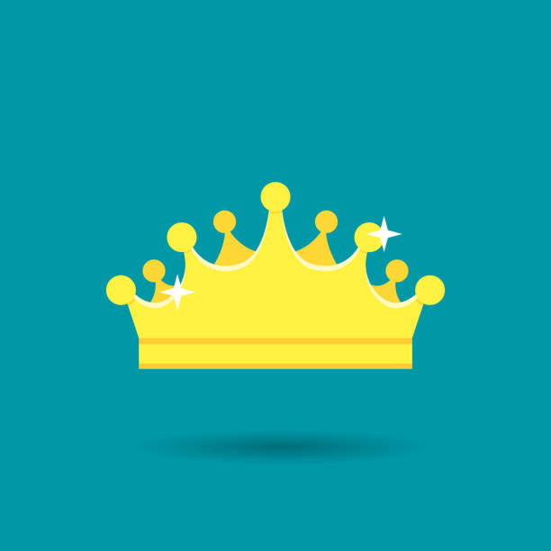 istock Medieval Royal Golden King Crown, Diadem, Tiara, Coronet. Vector illustration in flat style. 699706780