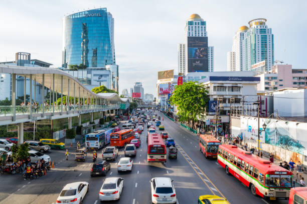 istock Bangkok city traffic jam - Thailand 699723952