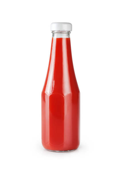 istock Bottle with ketchup isolated on white background. 699724908