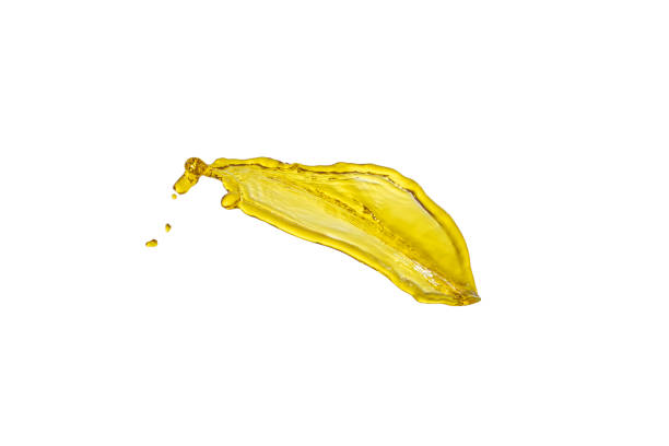 istock beautiful yellow splash isolated over white background 699768560
