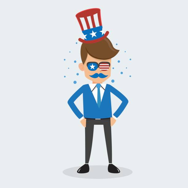 istock Man of Memorial Day and Happy Independence Day USA. Concept Vector Illustration Flat Style. 699773152