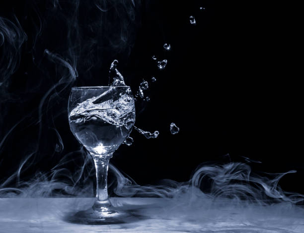 istock Splash of water from a glass 699787374