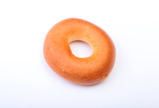 istock Fresh authentic New York style bagel isolated on Canvas cloth background 699789952
