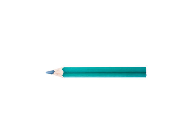 istock One colored Green pencil isolated on white background 699794148