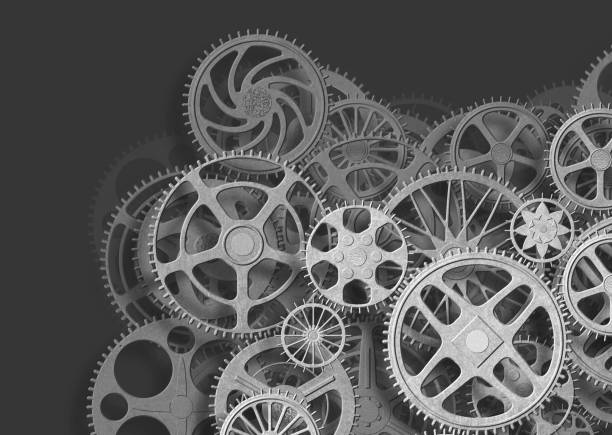 istock background of gears and cogs. mechanism concept, 3d, illustration 699798286