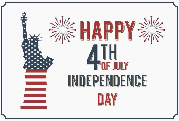 4th of July. Happy Independence Day of America Vector Illustration. vector art illustration