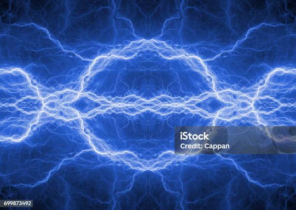 Blue Flow Of Energy, Lightning Or Plasma Power On White Stock Photo,  Picture and Royalty Free Image. Image 83072793.