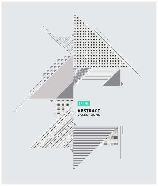 抽象的な幾何学的構成フォーム印刷、広告用装飾的な三角形とパターン背景ベクトル図と現代の背景 - 三角形点のイラスト素材／クリップアート素材／マンガ素材／アイコン素材