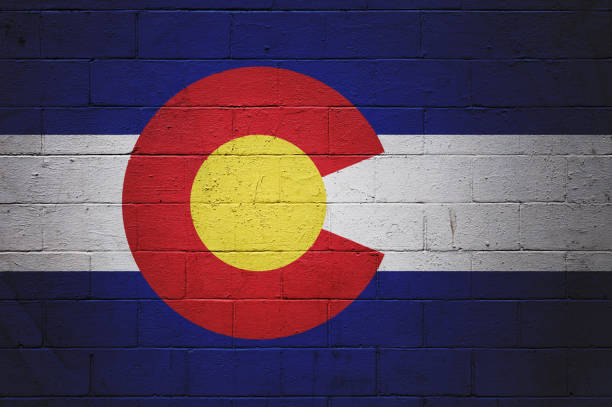 istock Flag of Colorado painted on a wall 699880028