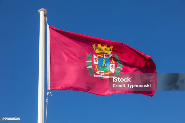 Flag Of Cartagena Spain Stock Photo - Download Image Now - Cartagena - Spain, Flag, Coat Of Arms