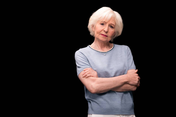 istock stylish senior woman 699890044