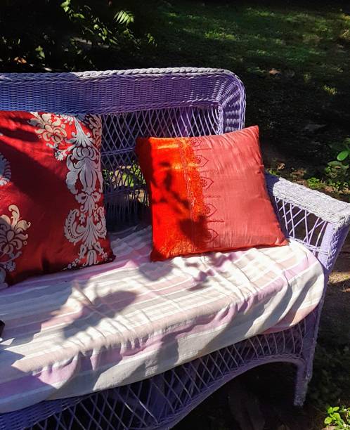 istock Reading chair in garden 699890460
