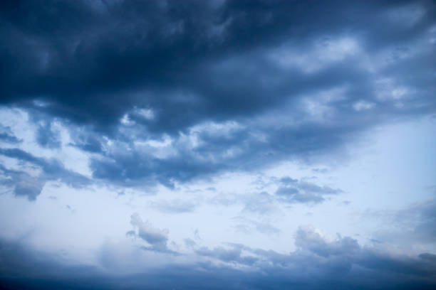 istock Beautiful clouds at sunset after rain as background 699894568