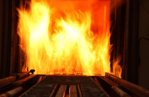 istock Hot steel on conveyor 699939174