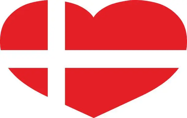Vector illustration of Denmark flag
