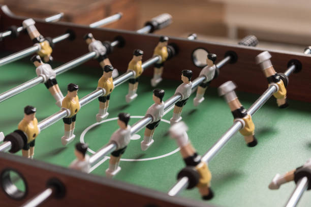 istock Close-up view of table football, selective focus 699944224