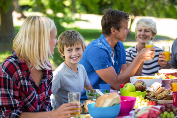 istock Family having a picnic 699978314