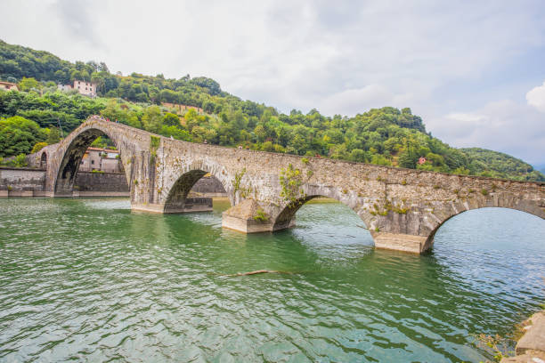 istock Maddalena Bridge, Borgo in Mozzano, Lucca, Italy. 700077224