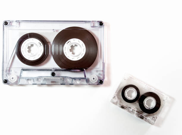 istock Different sizes of audio cassette tape isolated 700077688