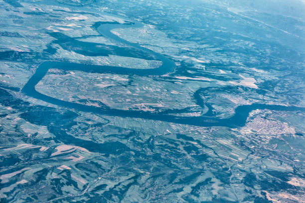 istock river delta view from airplane at germany europe 700087676